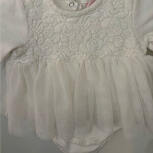 Baby girl 3-6m White Tull dress
